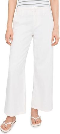 Liverpool L.A. Petite Mid-rise Weekender Wide Leg Jean 28 Inseam Womens Jeans White : 14P 28, Cotton/Denim/Polyester
