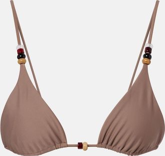 JADE Swim Via beaded bikini top