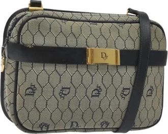 Dior Pre-owned Vintage Canvas Schoudertas - Dames - Vintage Schoudertas - Blauw - ONE Size - Vintage