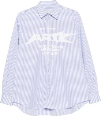 Arte Composition Gallery Shirt - Heren - Casual Overhemden - Blauw - S - Katoen - Overhemden