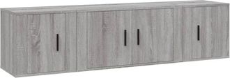vidaXL Vidaxl - 3 Piece tv Cabinet Set Grey Sonoma Engineered Wood