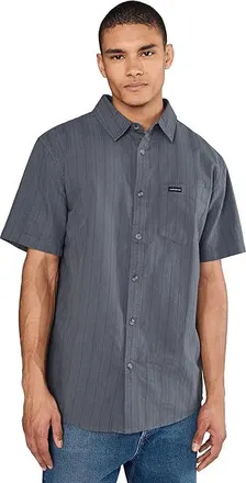 Quiksilver Dobby Stripe Classic Woven Mens Clothing Iron Gate : 2XL, Cotton