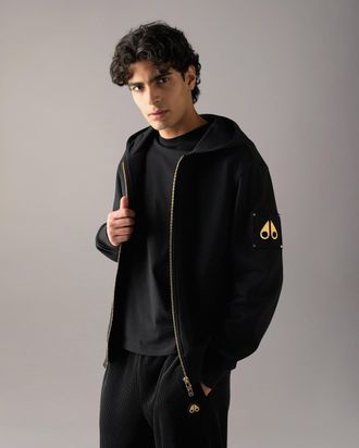 Moose Knuckles Mens Gold Series Hartsfield Zip - Up Hoodie