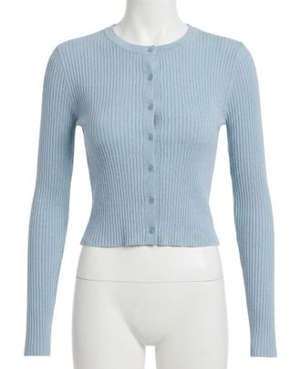 Z Supply Patrice Rib Cardigan In Blue