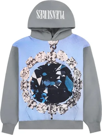 Pleasures Hoodie met print - Grijs
