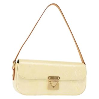 Louis Vuitton Pre-owned Shoulder Bags, female, Beige, Size: ONE SIZE Pre-owned Vintage Patent Leather Shoulder Bag