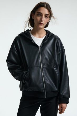 H&M Coated Jacket in Black at Nordstrom, Size Xx-Small