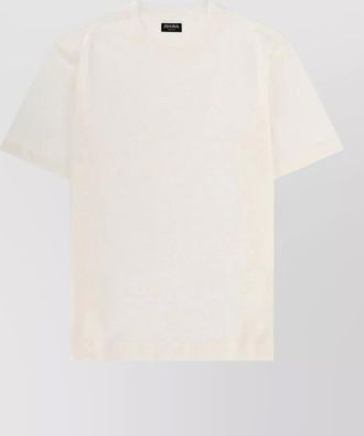 Ermenegildo Zegna linen oasi crew neck short sleeve t shirt