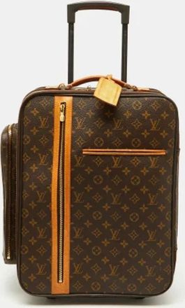 Louis Vuitton Pre-owned Weekend Bags, female, Brown, Size: ONE SIZE Pre-owned Coated Canvas Travel Bag