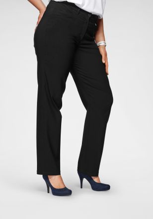 KjBrand Stretch-Hose KJBRAND Babsie Bengaline: Bequemer Oberschenkel, Damen, Gr. 42, N-Gr, blau (marine), Web, Obermaterial: 80% Viskose, 17% Polyamid, 3% Ela