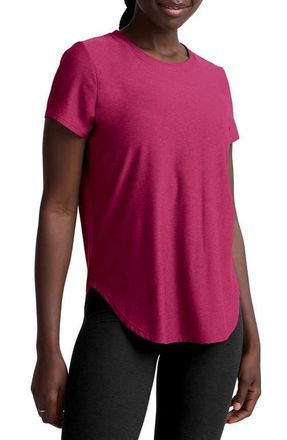 Beyond Yoga On the Down Low T-Shirt in Sangria Heather at Nordstrom, Size X-Small
