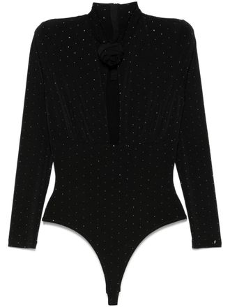 Nissa embellished bodysuit - women - Spandex/Elastane/Polyester/Spandex/Elastane/Polyester - 36 - Black