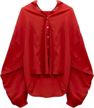 Mes Demoiselles... Celeste Chemise - Dames - Overhemden - Rood - M - Katoen - Overhemden