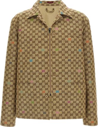 Gucci Multicolor Fil Coupe Jacket Puffer Jackets Multicolor-Uomo