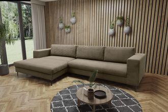 Domo Collection Ecksofa »Modica, zeitlos und elegant, L-Form« moderne Optik mit extrabreiter Recamiere, auch in Cord