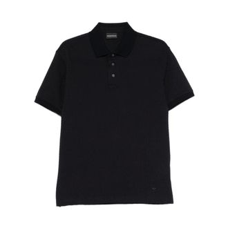 Emporio Armani Polo Shirts, male, Blue, Size: 3XL Emporio Armani T-shirts and Polos