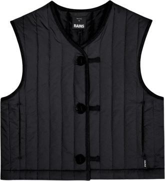 Rains Banja Short Liner Vest - Dames - Bodywarmers - Zwart - M - Jassen