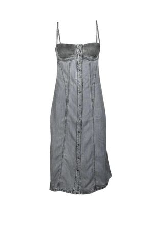 Diesel Lyocell Midi Dress - Grey