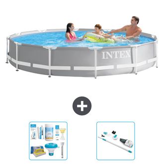 Intex Piscina Prism Frame Redonda - 366x76 Cm - 5-piezas S31958