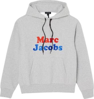 Marc Jacobs Canal St Logo Oversized Hoodie - Dames - Hoodies - Grijs - S - Hoodies & sweatvesten