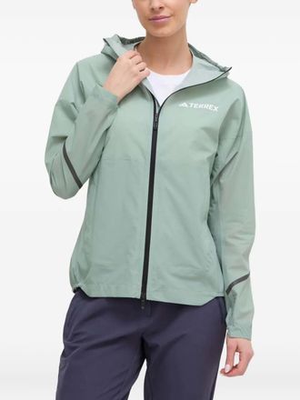 adidas Jack met reflecterend detail en capuchon - Groen