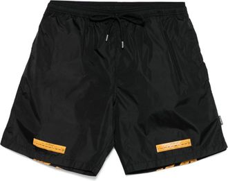 Off-white tape-detail swims shorts - Black