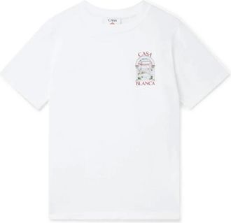 Casablanca Le Passage T-shirt - Dames - Tops - Wit - Maat: L Katoen