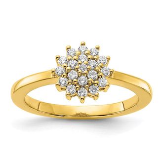 Diamond2Deal 14k Gold Lab Grown Diamond Wedding Band Ring 0.3Ct Clarity- VS Color- G-H