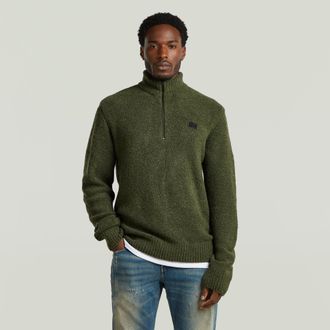 G-Star Boucle Skipper Knit - Groen - Heren