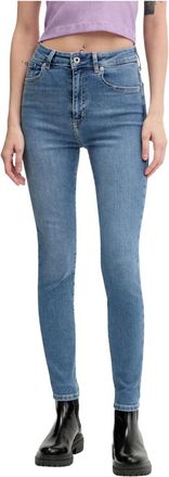 Karl Lagerfeld Dames, Jeans, Blauw, Maat: W29 L32 Katoen
