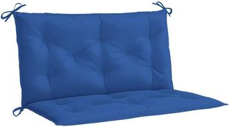 vidaXL Coj&iacute;n De Banco De Jard&iacute;n Tela Oxford Azul 100x(50+50)x7 Cm Vidaxl