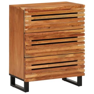vidaXL Aparador De Madera Maciza Acacia 60x34x75 Cm Vidaxl