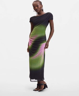 Desigual vestito in tulle sfumato nero
