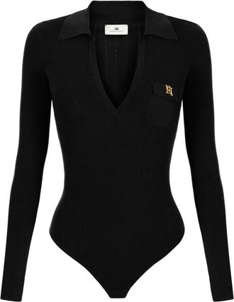 Elisabetta Franchi Dames, Tops, Zwart, Maat: M