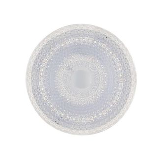 Netlighting UNIKA LED Patterned Glass Flush Ceiling Light White 2400lm CCT 39cm