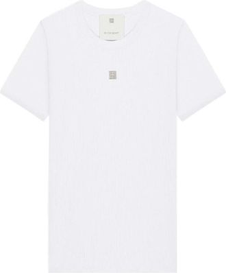 Givenchy Slim Fit T-Shirt - Dames - T-shirts - Wit - XS - Katoen - Tops