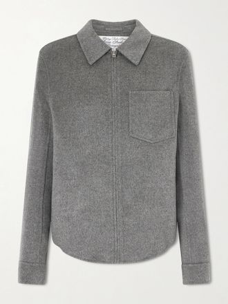 Acne Studios Giacca In Feltro Di Misto Lana E Cashmere Oble - Grigio