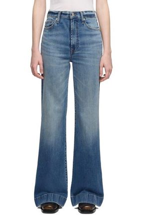 7 For All Mankind Dojo Tailorless Wide Leg Trouser Jeans in Faded Echo at Nordstrom, Size 29