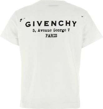Givenchy Womens Bicolor Cotton T-Shirt