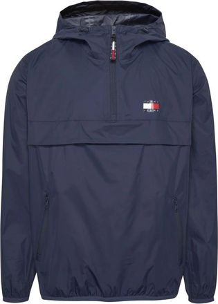 Tommy Jeans Opvouwbare windjack blauw - Heren - Zomerjassen - Blauw - M - Nylon - Jassen