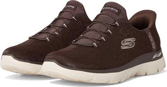 Skechers Arch Fit Summits Hands Free Slip-Ins Womens Shoes Brown : 9.5 B - Medium, Textile