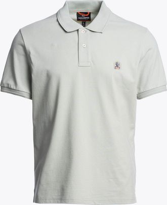 Parajumpers Mens Wellington Polo Shirt in Light Grey Cotton - Size X-Large
