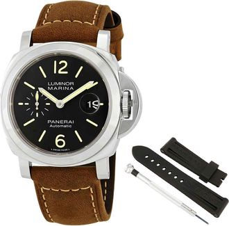 Officine Panerai Luminor Marina Automatic Black Dial 44 mm Mens Watch PAM01104