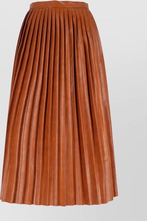 Maison Margiela high waist pleated midi skirt