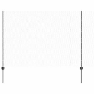 Berkfield Home Fence Posts 22 pcs U-Channel Grey 160 cm Steel, Hexagon Fence Gre