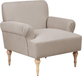 Beliani Sill&oacute;n Tela Gris pardo