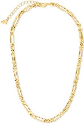 Sterling Forever Donata Mixed Link Chain Necklace in Gold at Nordstrom Rack