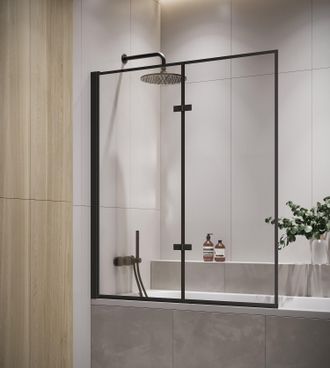 Badplaats Mampara De Ba&ntilde;o Medal 120 X 140 Cm - Negra - Mampara De Ba&ntilde;o Gir