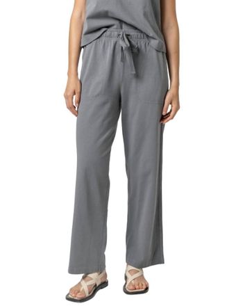 Lilla P Drawstring Waist Pant In Granite