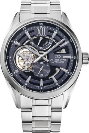 Orient Contemporary Modern Skeleton Automatic Blue Dial Mens Watch RE-AV0138V00B